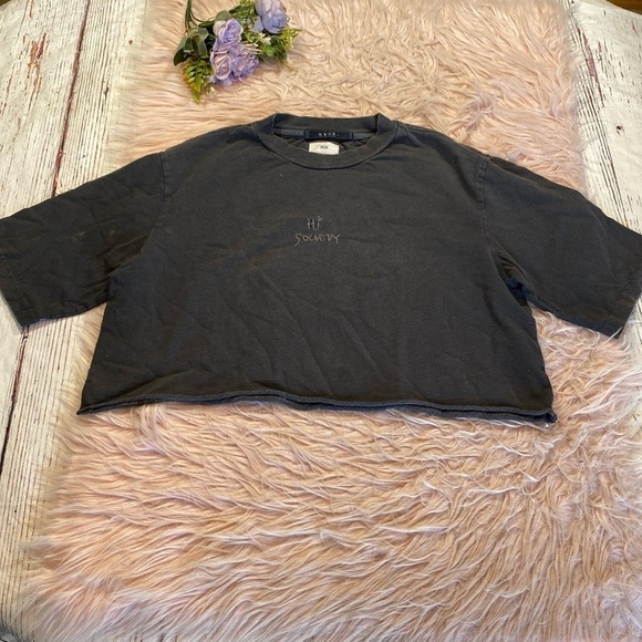 KSUBI Hi Society Crop Short Sleeve Tee sz S - Picture 1 of 11